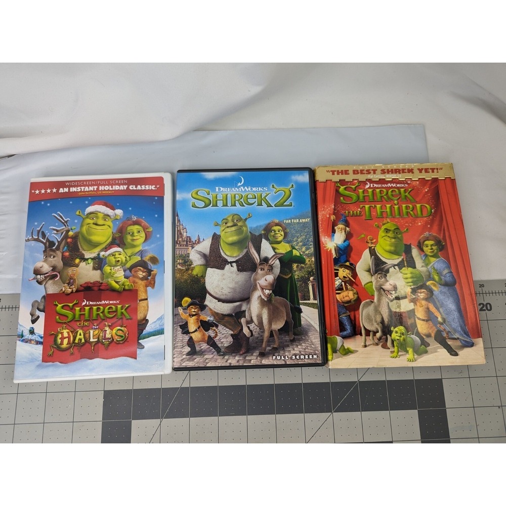 Shrek DVD Lot of 3 Halls Third‎ 2